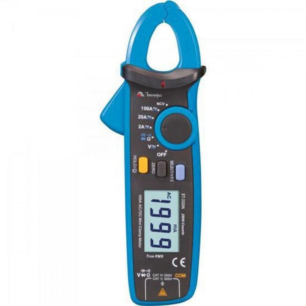 Mini Alicate Amperímetro Digital Et-3320A - Minipa