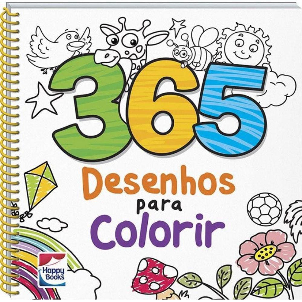 Livro 365 Desenhos Para Colorir