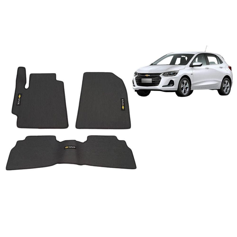 Tapete Borracha Onix Hatch 20-23 Traseiro Interiço Premier