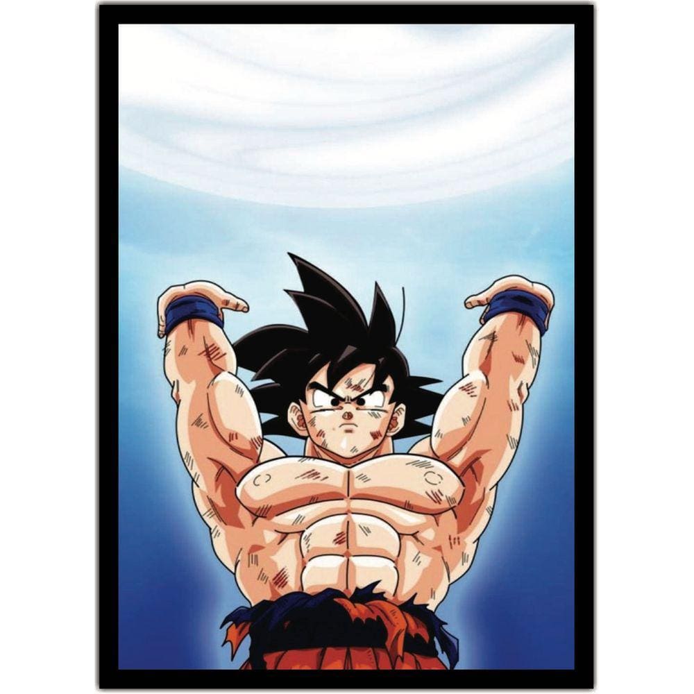 Quadro decorativo Dragon Ball Sayajins em Tecido