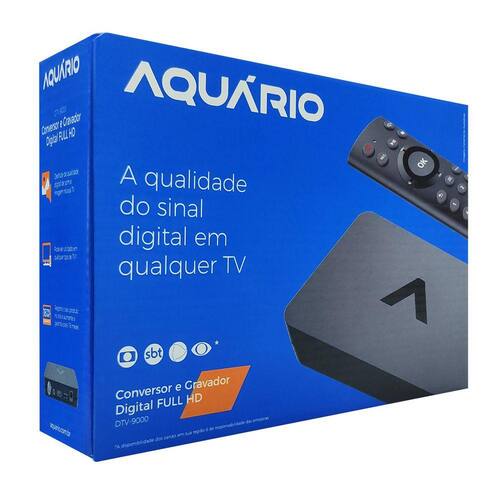 Conversor e Gravador Digital Full Hd Dtv-9000 Aquário Menor preço em Conversor e Gravador Digital Full Hd Dtv-9000 Aquário