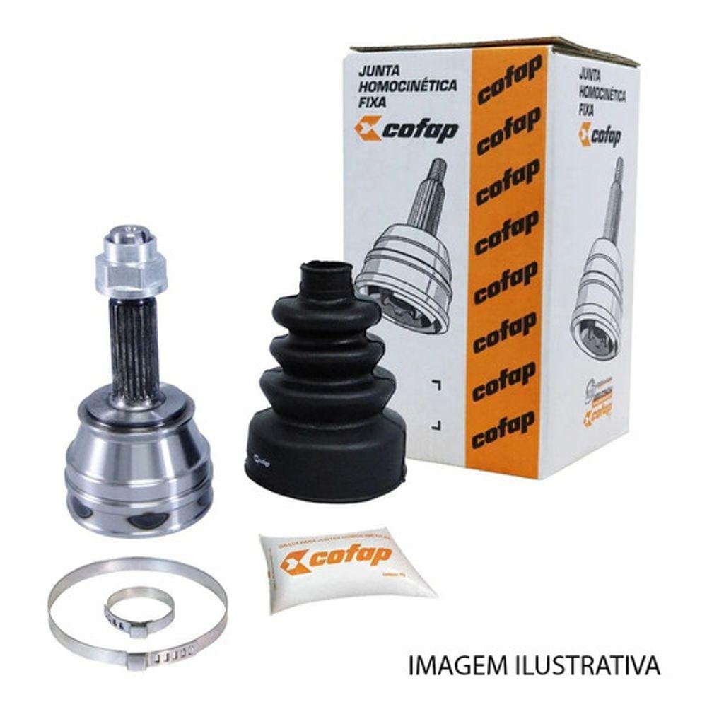 Junta Homocinética Lado Roda Prisma 1.4 Automático Fixa Dentes Externo 25 Internos 23 Cofap Nova 2012 a 2017