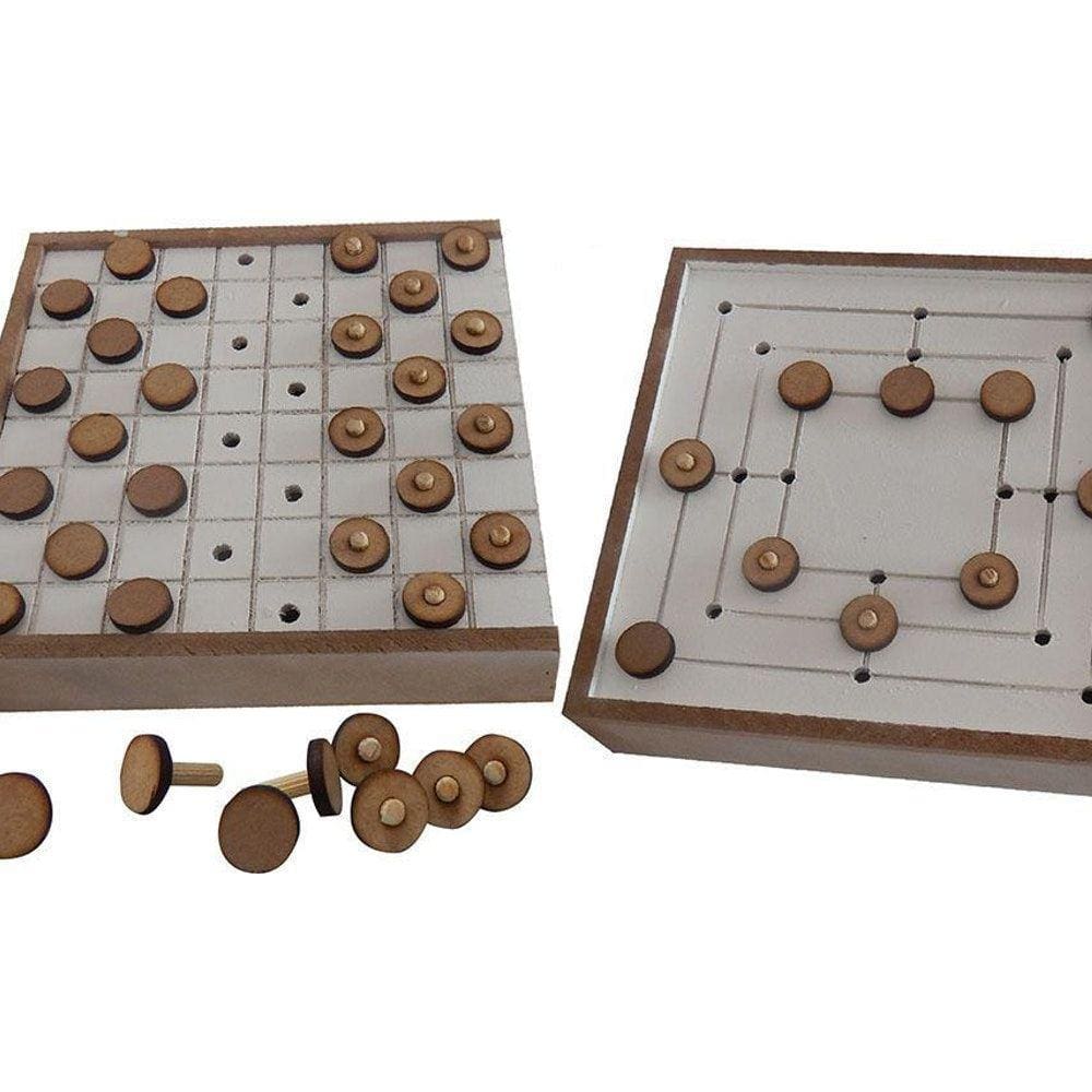 Kit Jogo Dama E Trilha Adapatado Baixa Visão Em Mdf