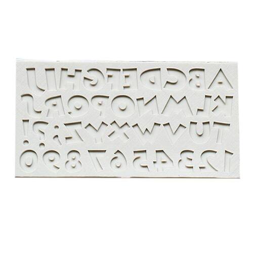 26 Cavidades Silicone Chocolate Moldes Inglês Alfabeto Sabão Artes