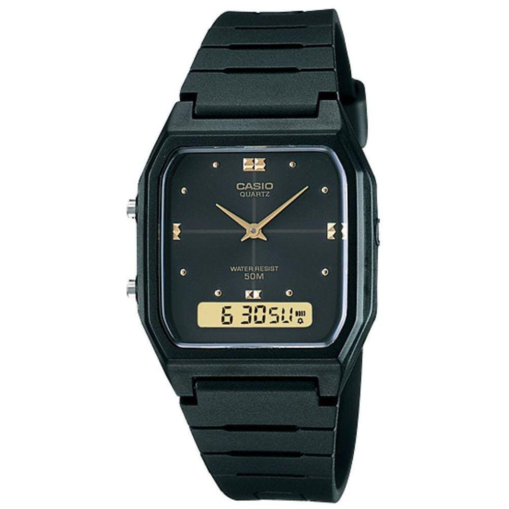 Relógio Unissex Casio Vintage Aw-48He 1Av Preto Anadigi