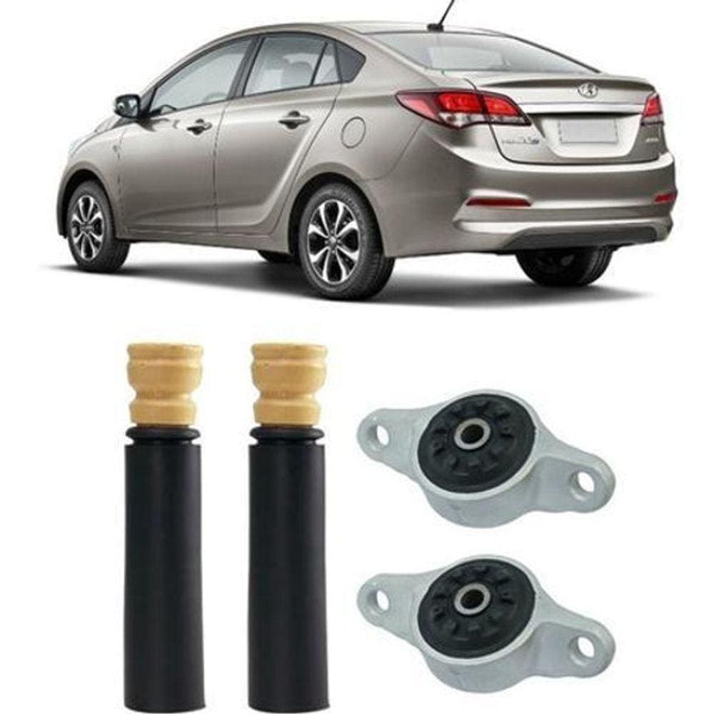 Kit Batente Suspensão Traseira Hb20 2012013 2014 2015 16