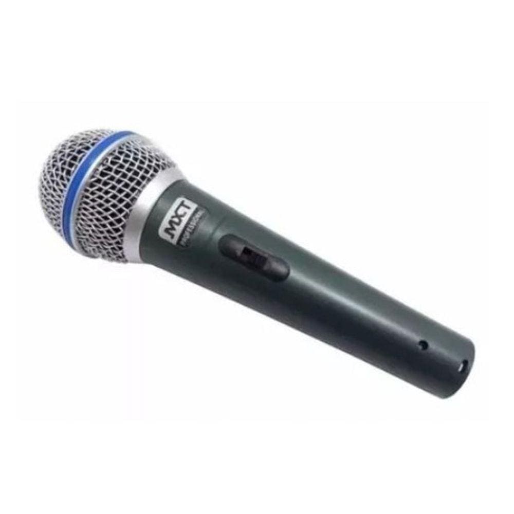 Microfone Dinâmico Pro Com Capa E Cabo 4,5m Btm58a Mxt