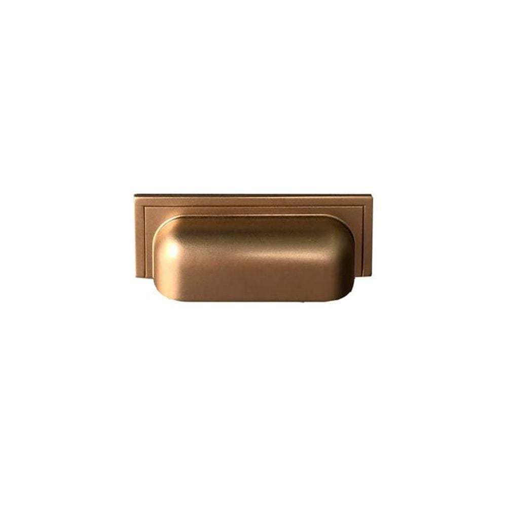 Puxador De Gaveta Sobrepor Zen Plymouth - Dourado Fosco