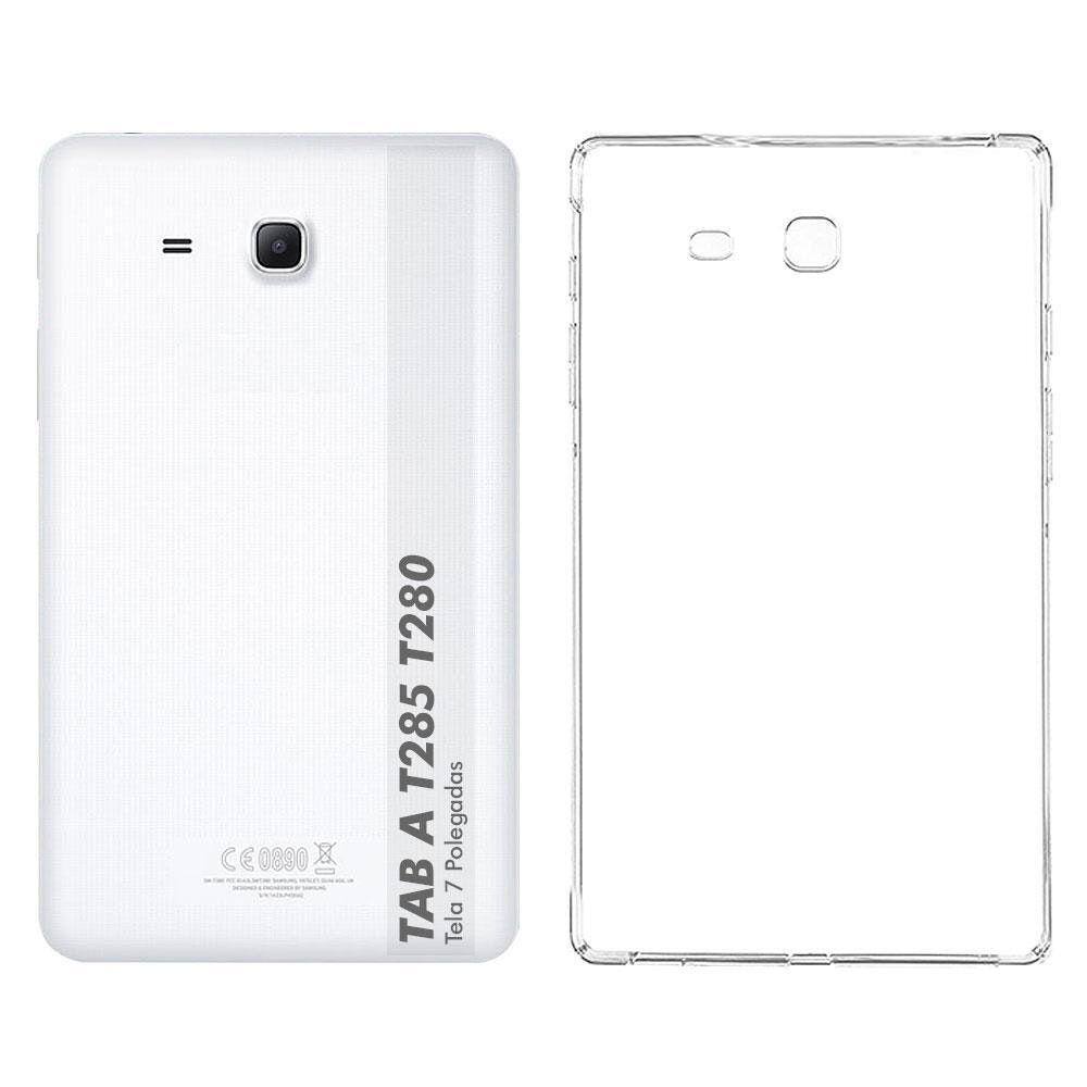 Kit Capa Capinha Tab A T285 T280 Tpu Anti Impacto + Pelicula