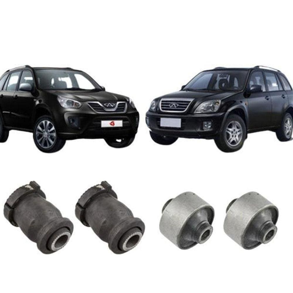 Kit Bucha Bandeja Balança Leque Chery Tiggo 2009 2010 2011