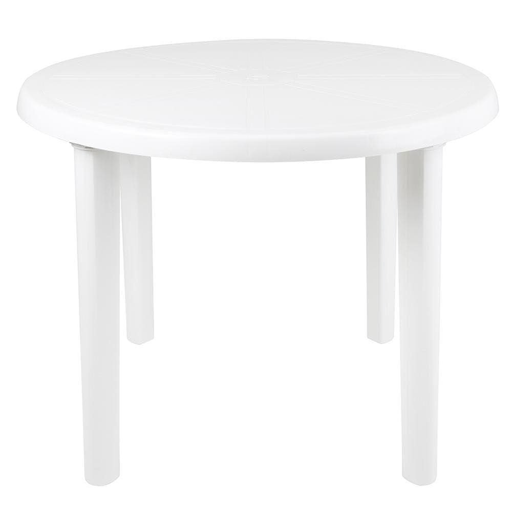 Mesa Plástica Redonda Desmontável Mor
