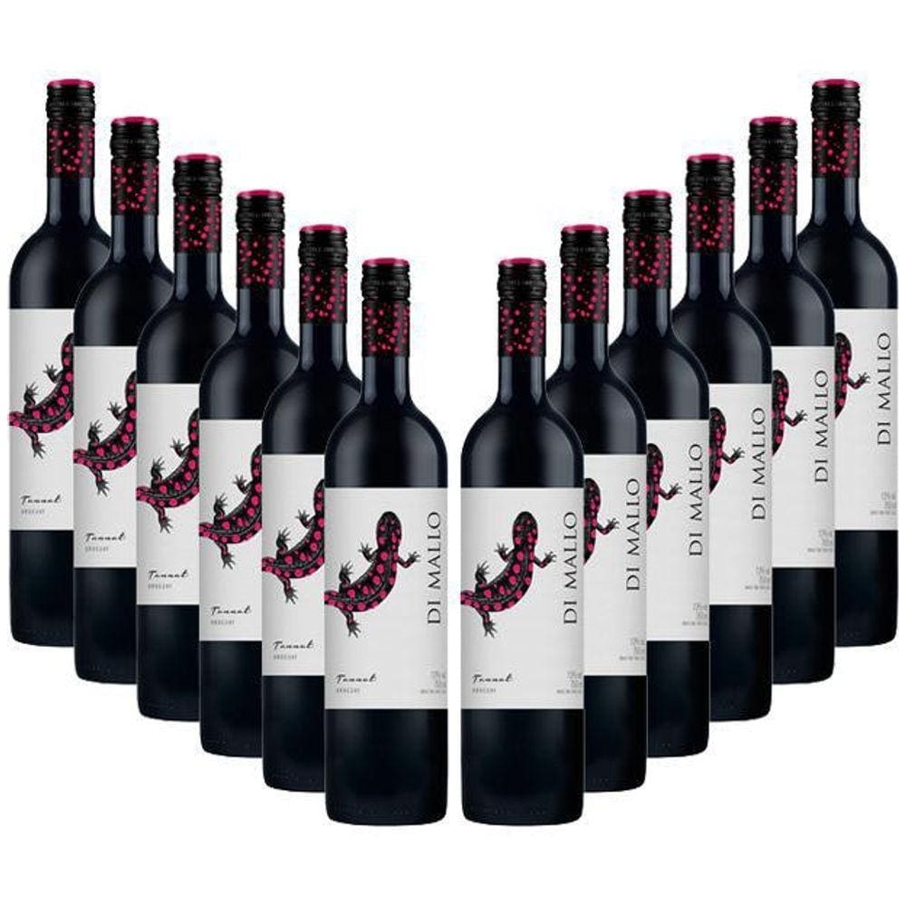 Kit 12 Vinhos Uruguaios Di Mallo Tannat 750 Ml