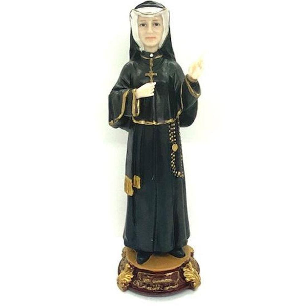 Santa Faustina Escultura Em Resina 31 Cm
