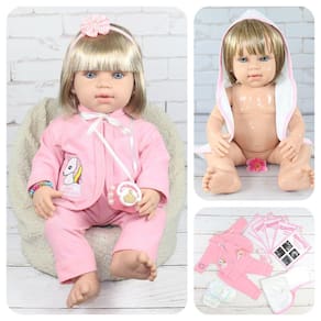 Boneca Bebê Menina Baby Little Mommy Recém Nascida - Roupa Rosa