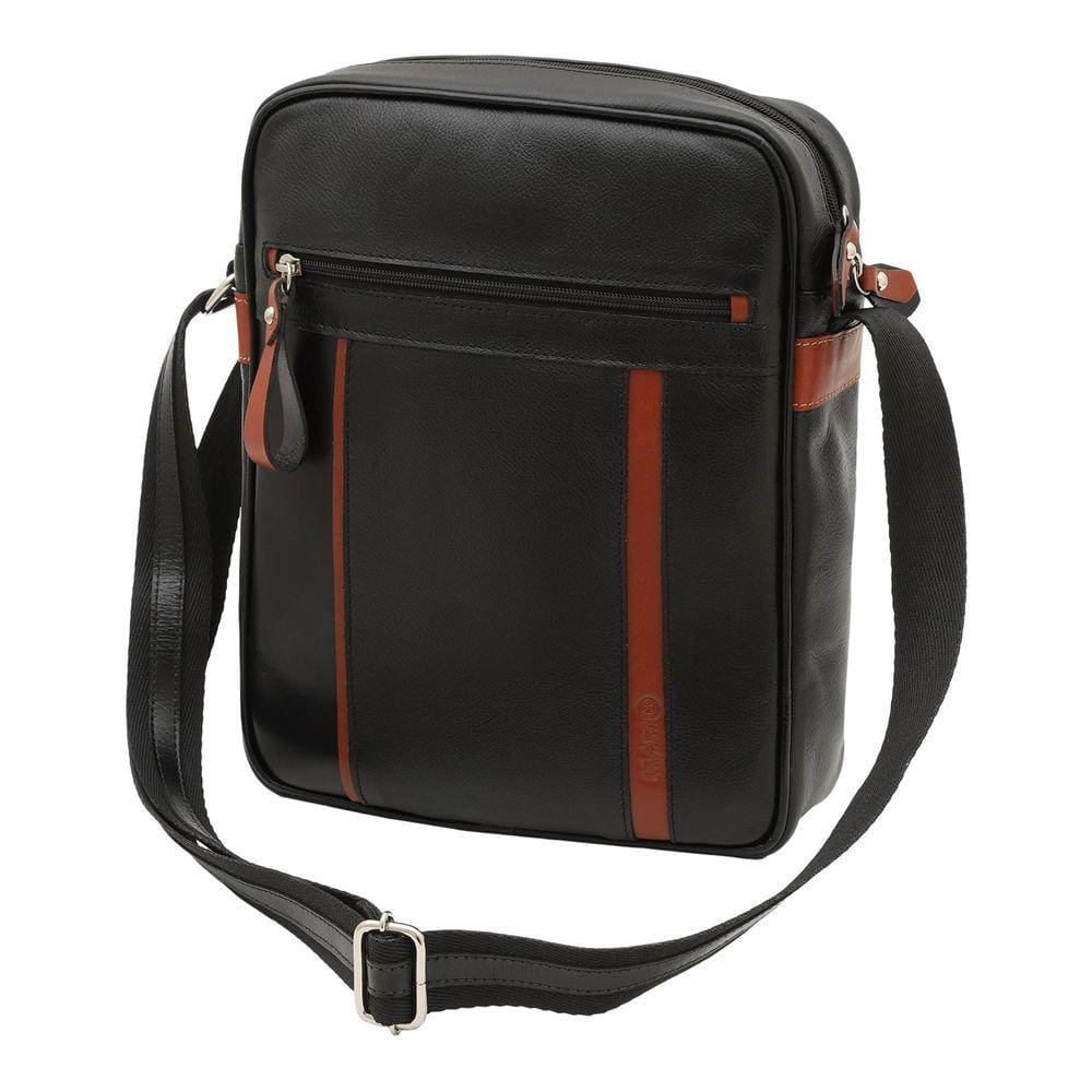 Bolsa Carteiro De Couro Legítimo Masculina M.Art 7402