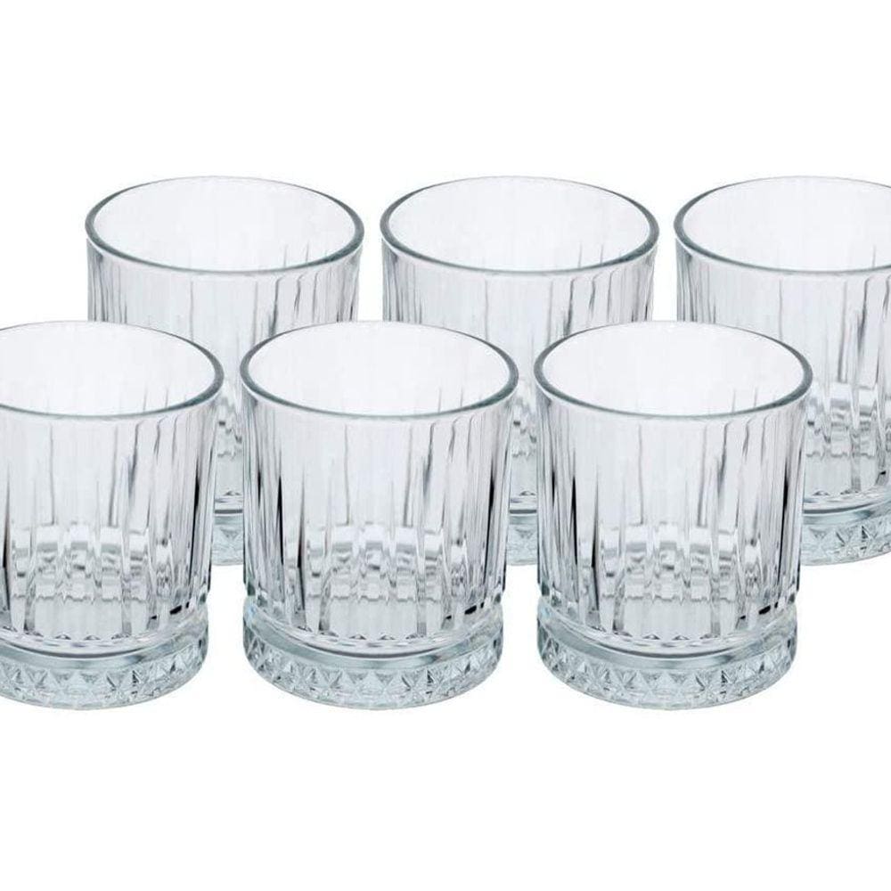 Jogo De 4 Copos Pasabahçe Baixos 355Ml Elysia