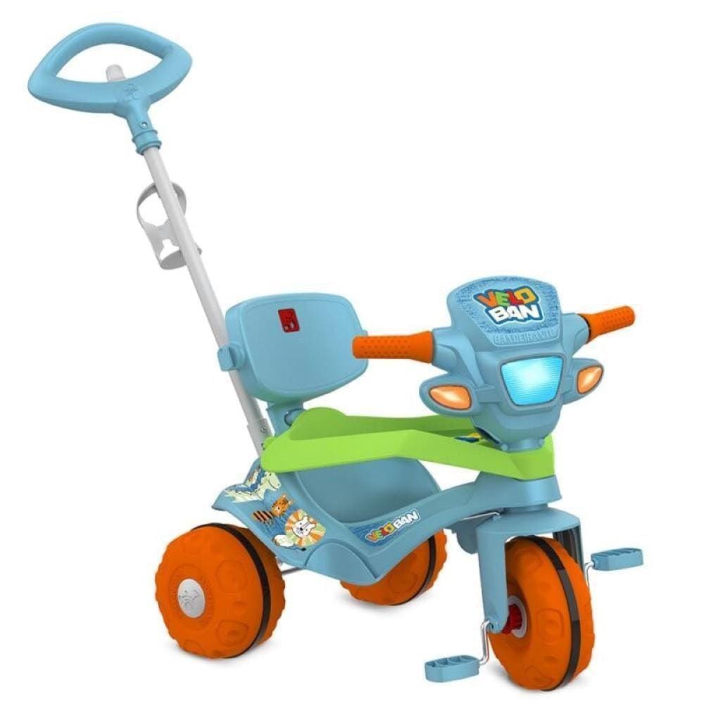 Triciclo Bandeirante Veloban Com Capota Azul