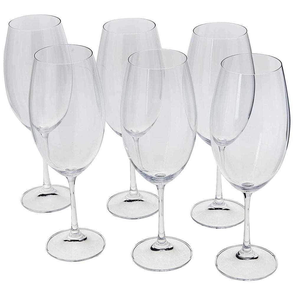 Jogo 06 Taças Vinho 630 Ml Barbara Bohemia