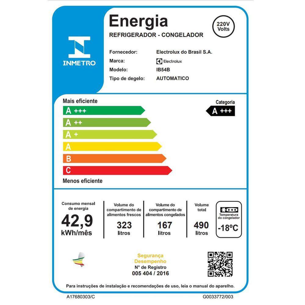 Geladeira Frost Free Electrolux IB54B 490L | Extra