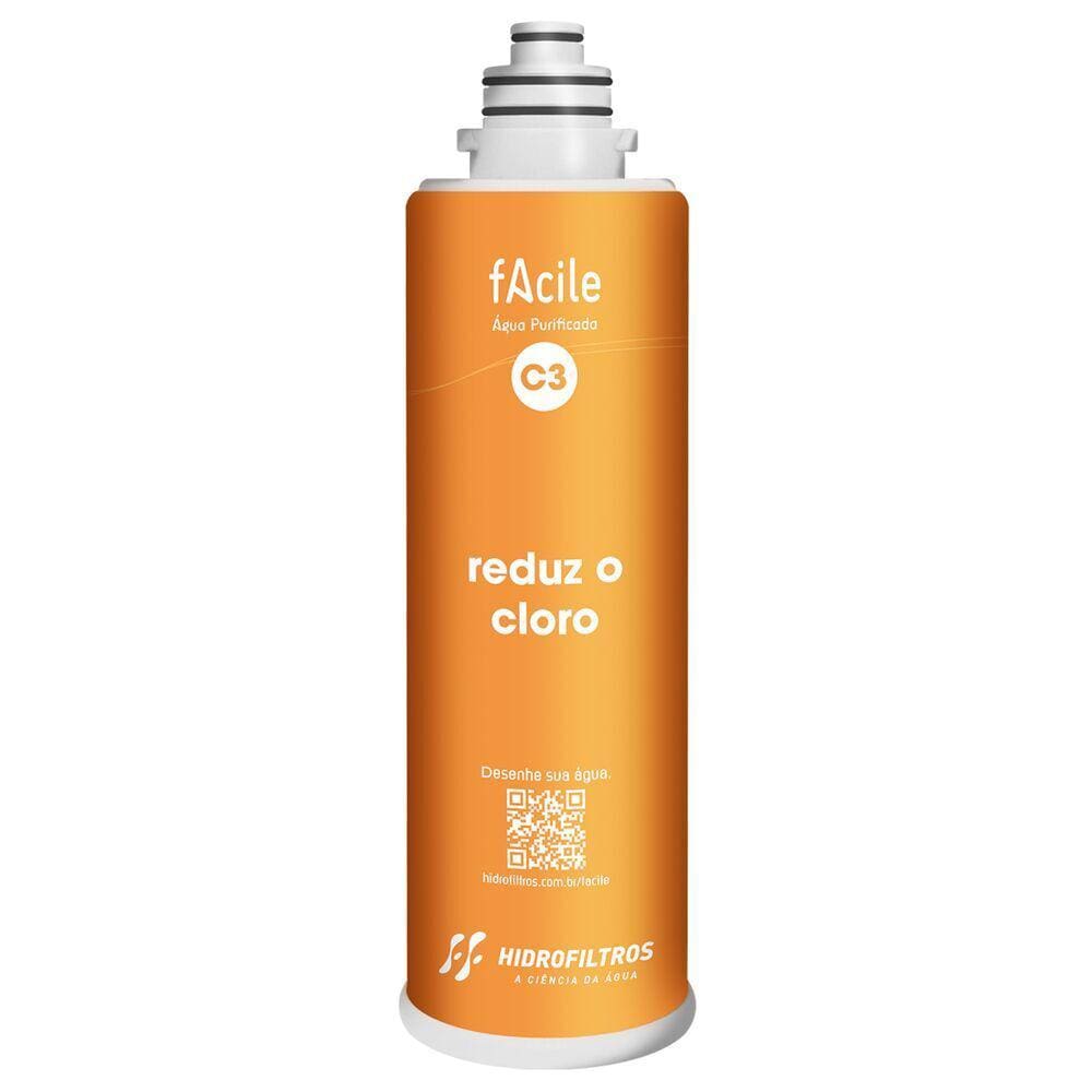 Refil para Torneira C3 Hidro Filtros 40L/H Laranja