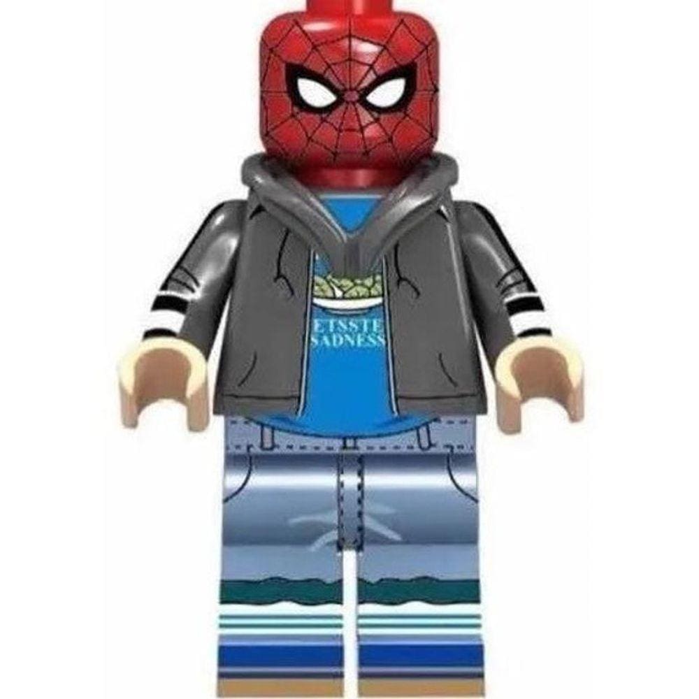Boneco Blocos De Montar Homem Aranha Peter Parker Spiderman