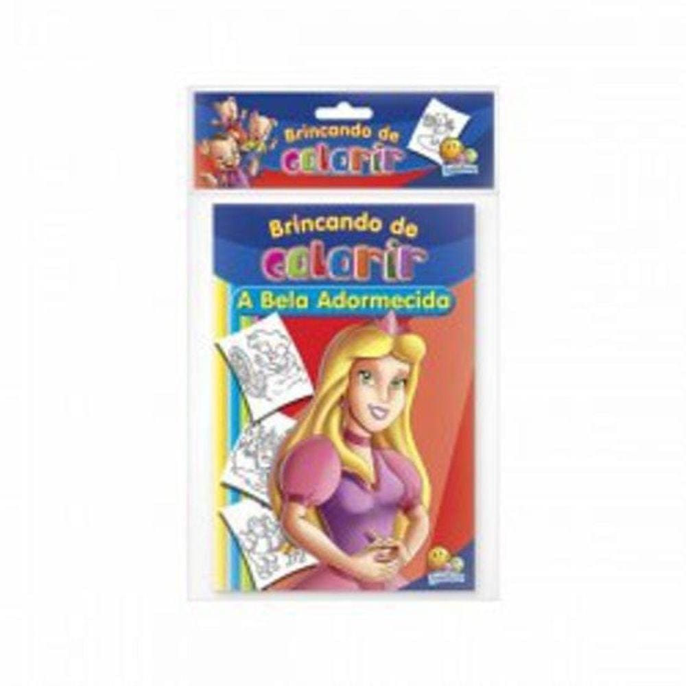 Livro Todolivro Brincando De Colorir Com 10 Un
