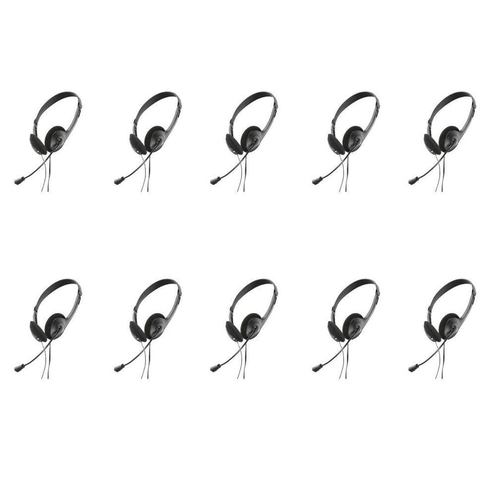Fone De Ouvido Headset Usb Microfone Preto Gotech Kit Com 10
