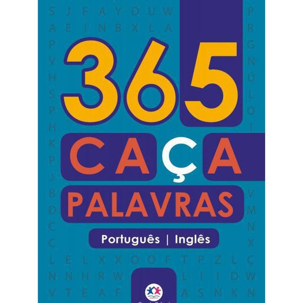 Livro 365 Caça-Palavras Português-Inglês