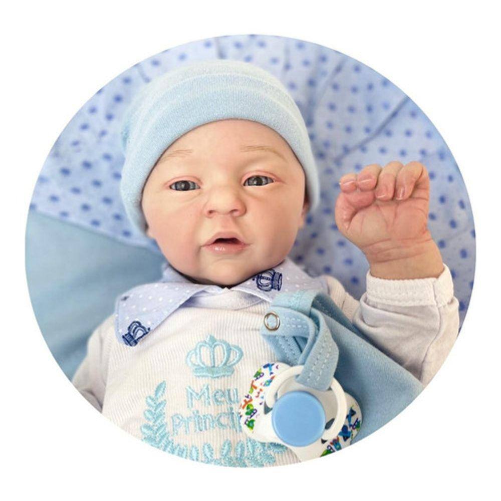 Bebê Reborn Menino Silicone Toma Banho Carequinha Lindo