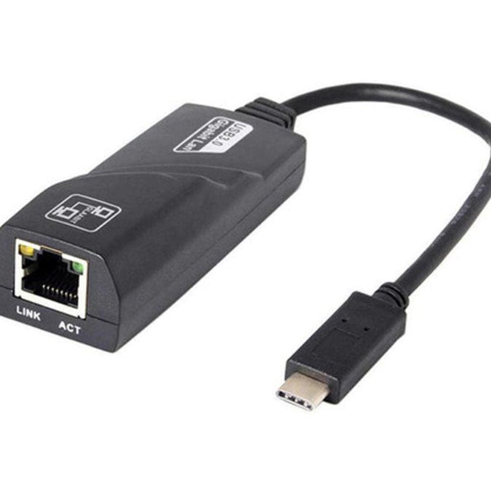 Adaptador Usb Tipo C 3.1 Para Rede Rj45 Gigabit
