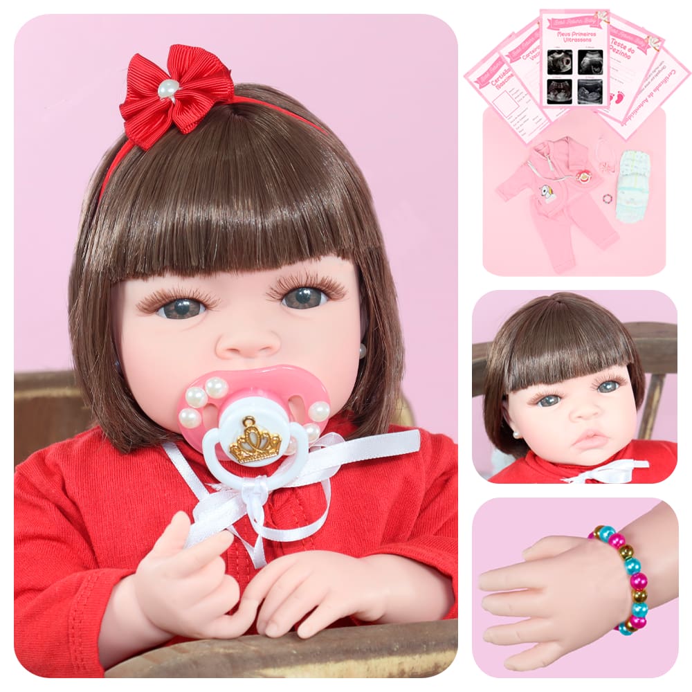 Bebe Reborn de Silicone Sonho de Amor 13 Itens Fada Madrinha - Boneca Reborn  - Magazine Luiza