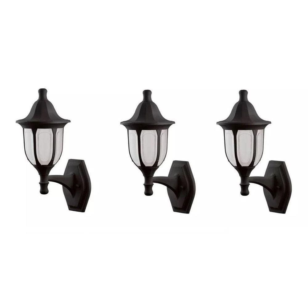 Luminaria parede arandela externa elegance preta4 un Extra