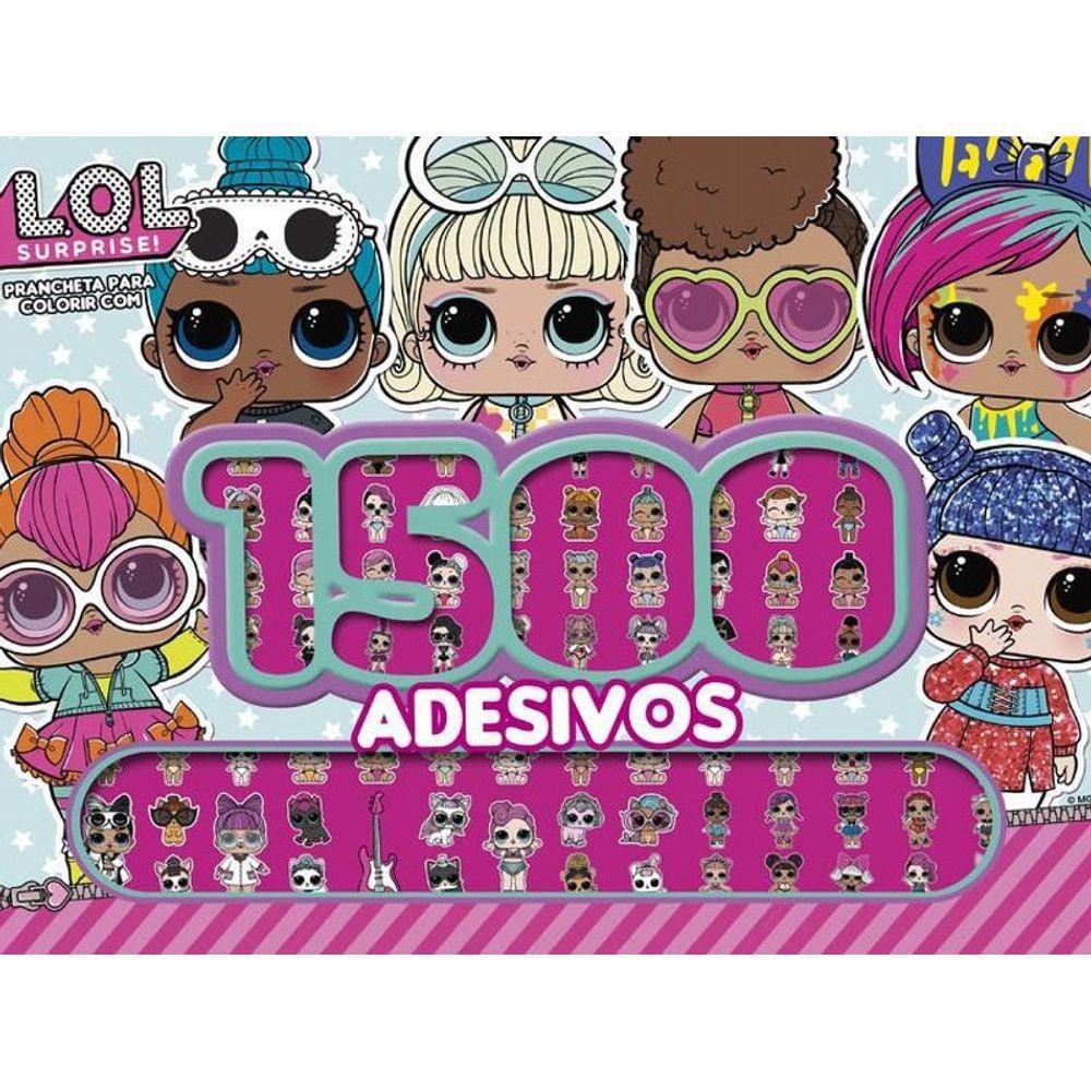 Livro Prancheta Para Colorir 1500 Adesivos - Lol Surprise 02