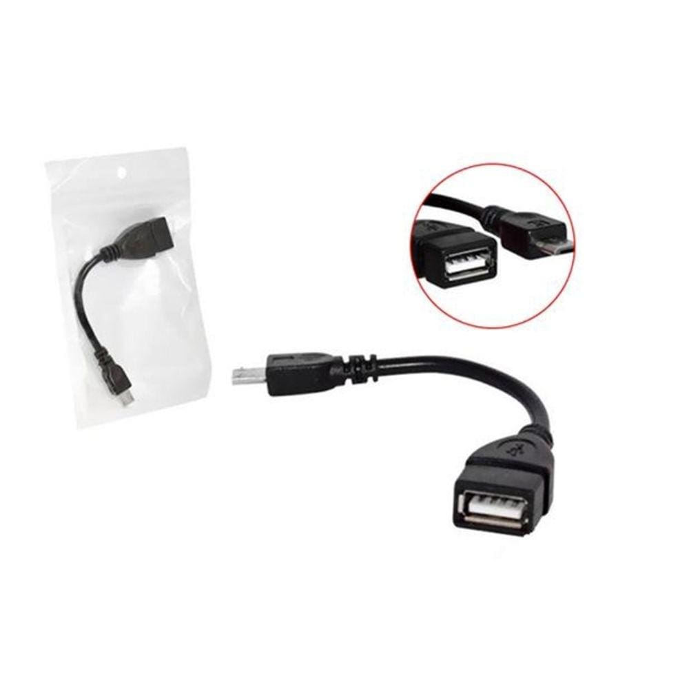 Cabo Adaptador Otg V8 Usb Pen Drive Adaptador Celular Tablet Samsung