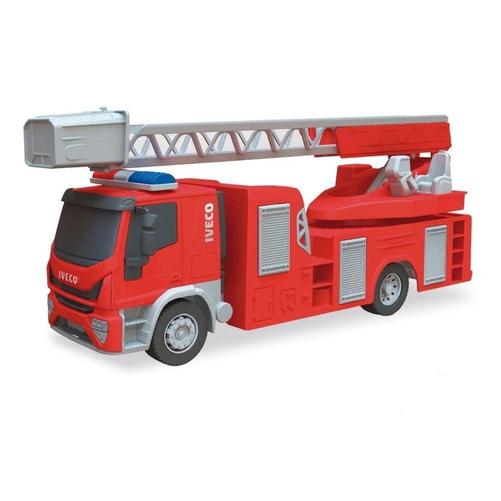 Caminhão Bombeiro Miniatura Iveco Brinquedo Infantil Usual 32 Cm
