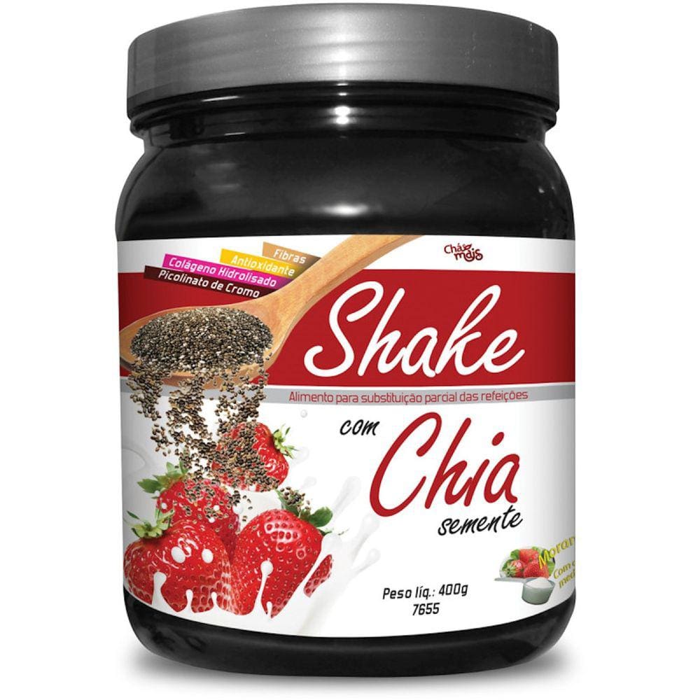 Shake Semente de Chia Morango 400g