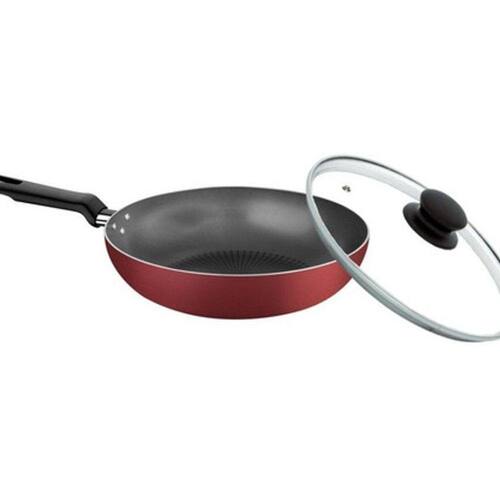 Frigideira Funda 28 Cm Com Tampa Tramontina Loreto Vermelho Menor preço em Frigideira Funda 28 Cm Com Tampa Tramontina Loreto Vermelho