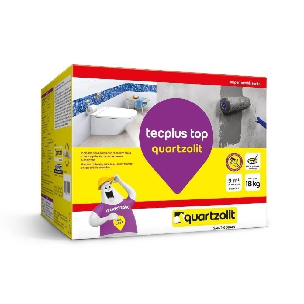 Argamassa Tecplus Top Quartzolit Impermeabilizante 18kg