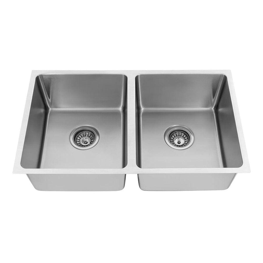 Cuba Dupla Cozinha Gourmet Inox Escovado 75X44Cm Prof 20Cm