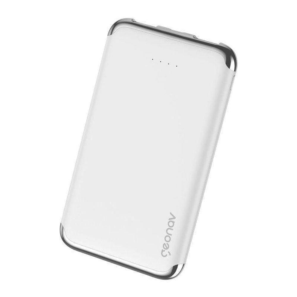 Carregador Portátil Universal 6.000 Mah Branco Pb6Kwt Geonav