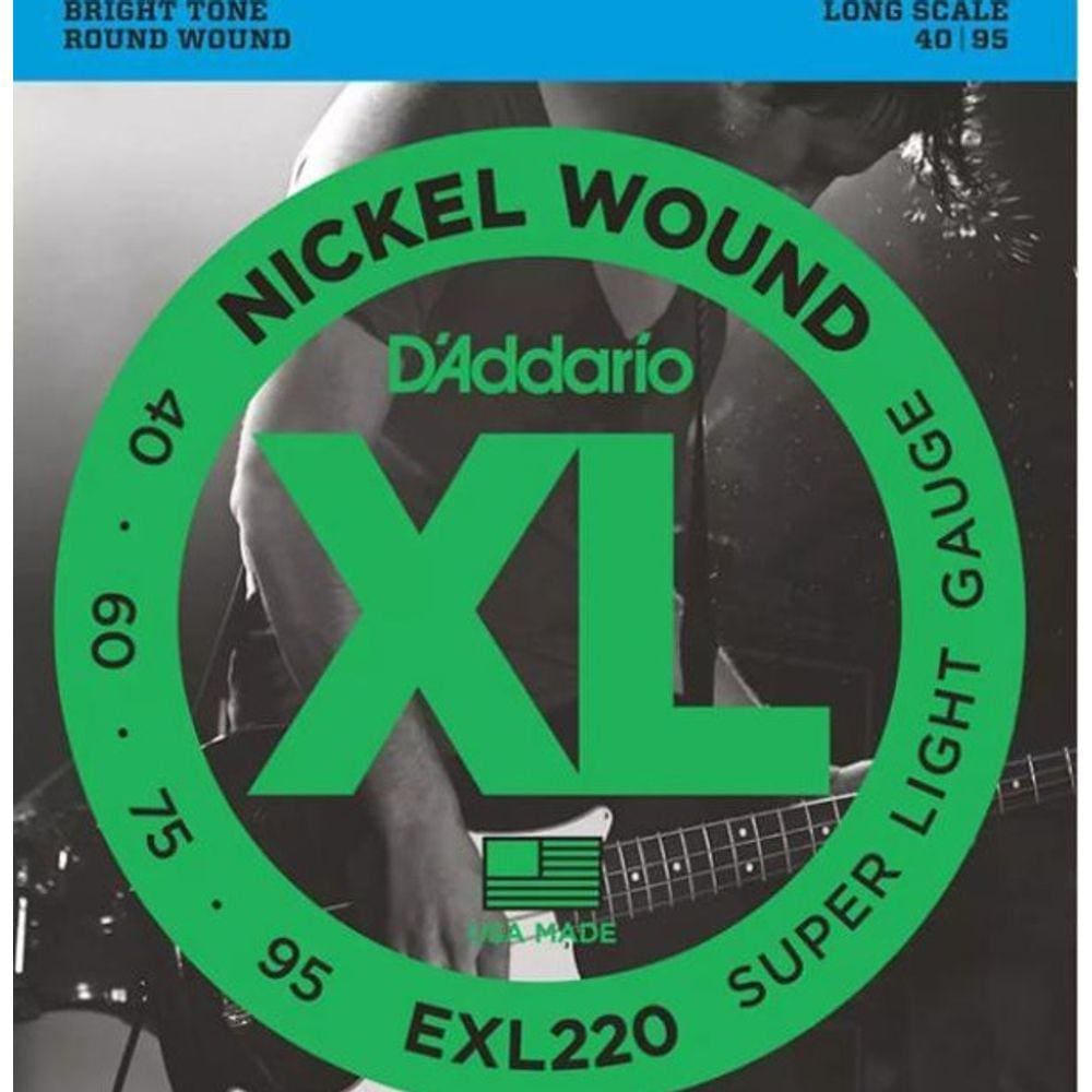 Cordas para contrabaixo Exl220 040-095 - d`addario
