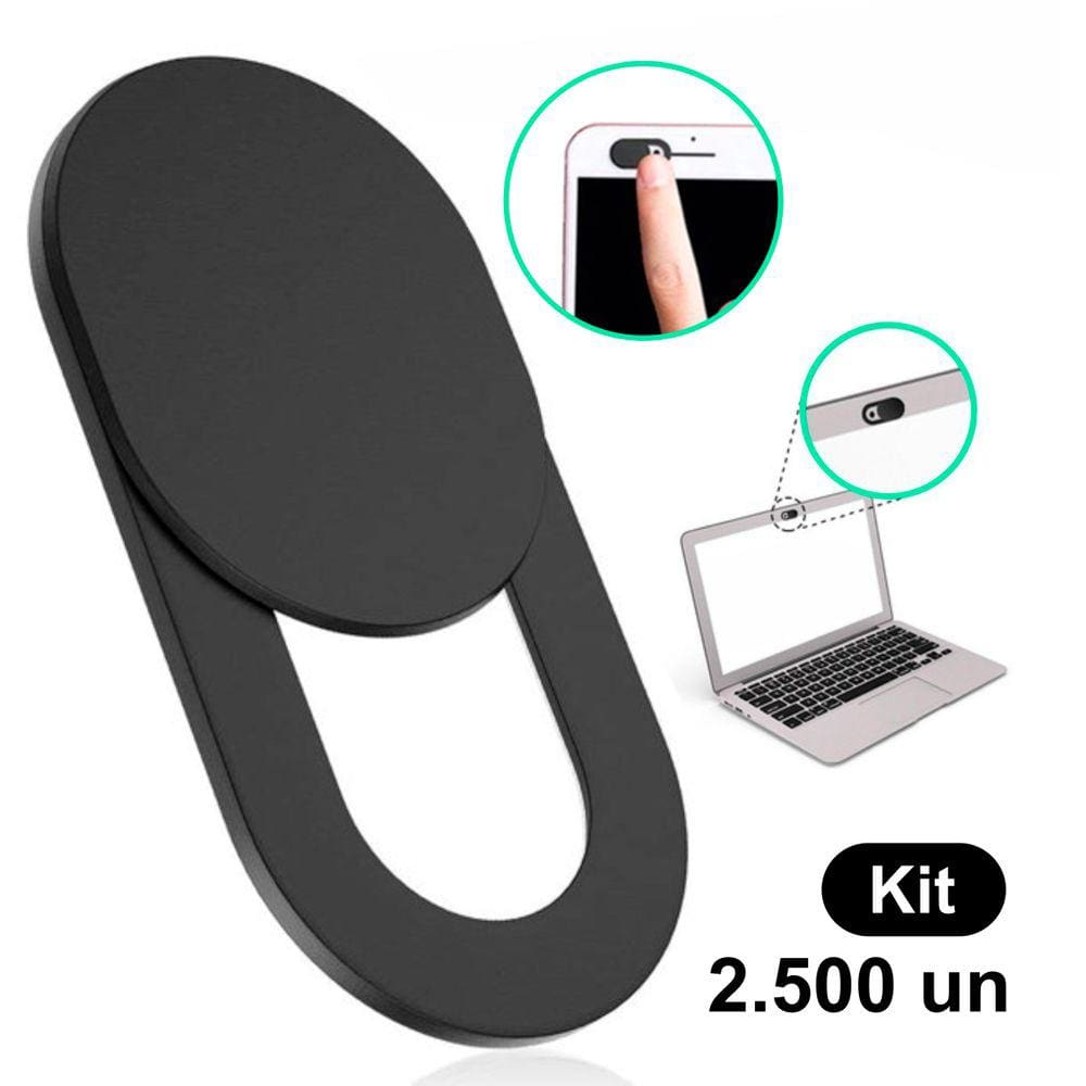 Kit 2500X Tapa Tampa Bloqueador Câmera Protetor Webcam Cover Anti-Espião Notebook Celular Tablet