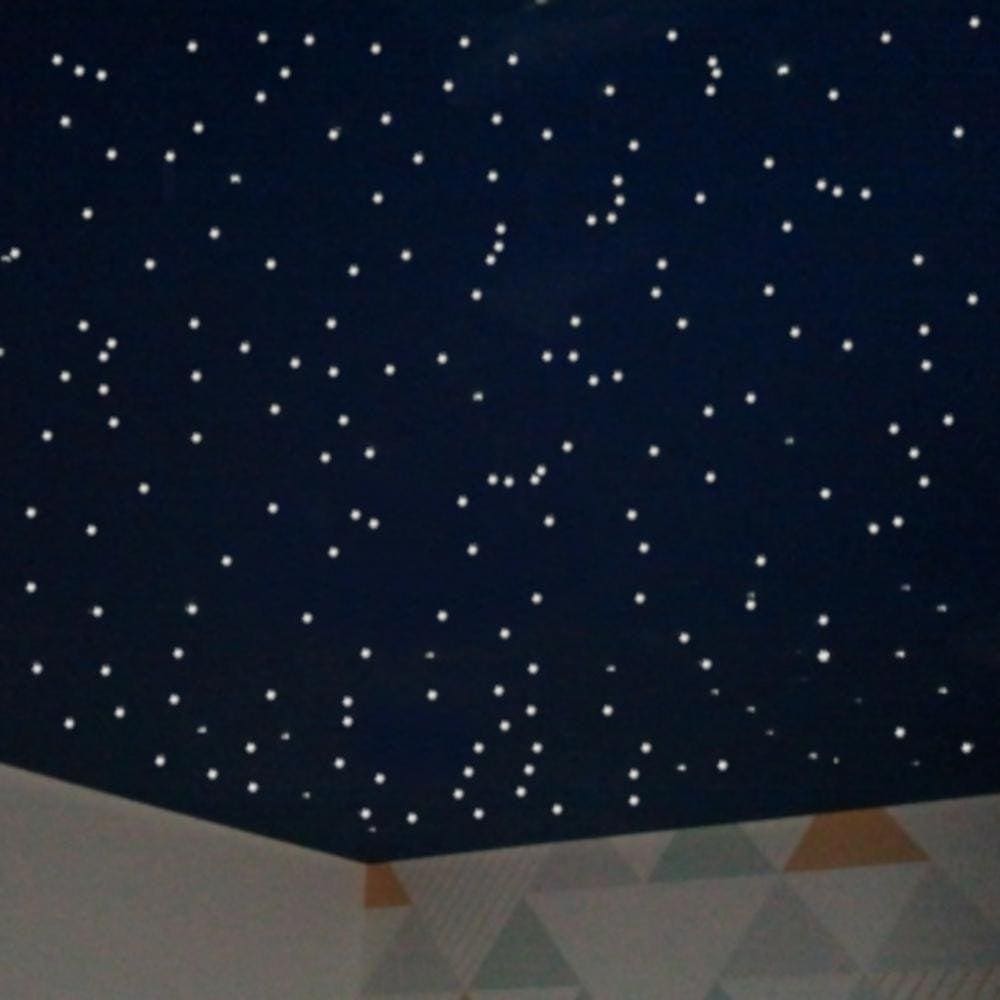 Kit Fibra Ótica 300 Branco Misto Noite Estrelado Quarto Teto