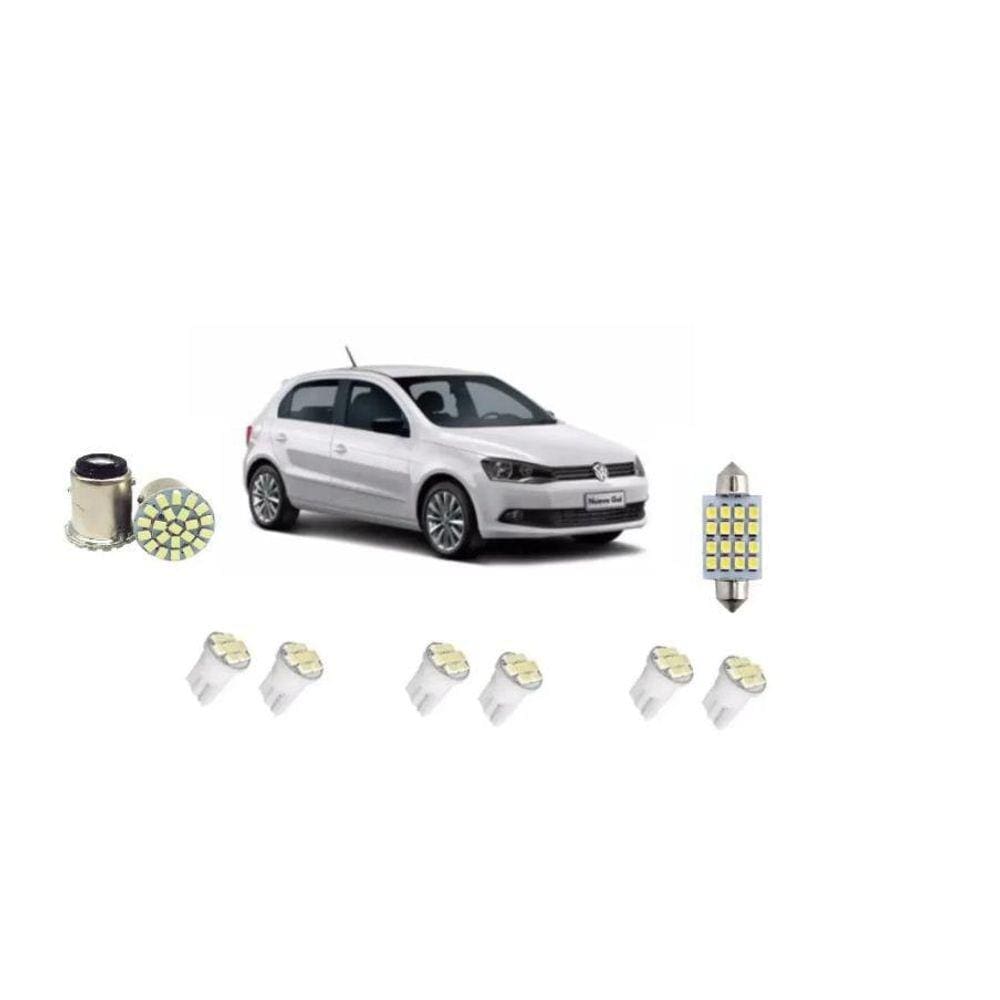 Kit Lâmpada Leds Vw Gol G6 G7 G8