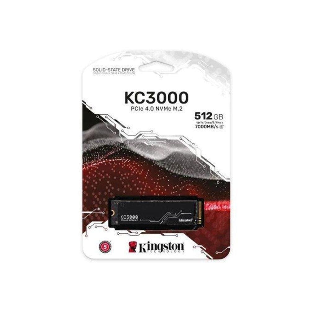 Ssd M.2 Kingston Kc3000 Gen4 512Gb Pcie 4 7000Mbs