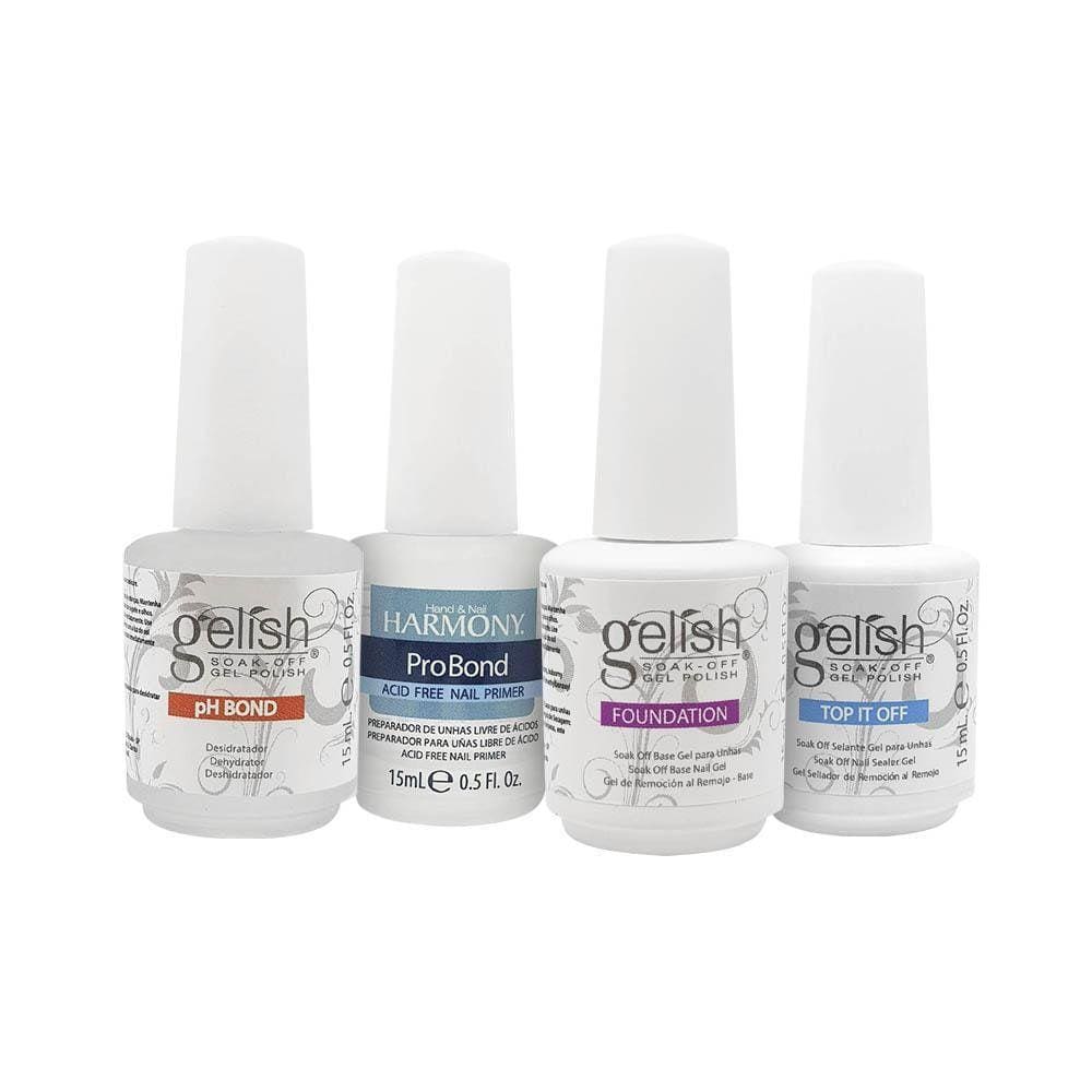 Kit Gelish Harmony Blindagem Alongamento Profissional
