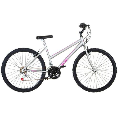 Bicicleta Aro 26 Ultra Bikes Feminina Bicolor 18 Marchas Freios V-Brake