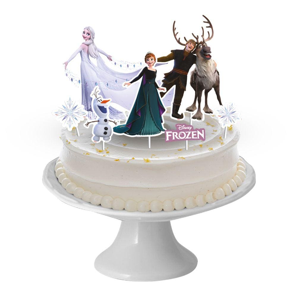 Topo de Bolo Frozen Disney - 8 Itens