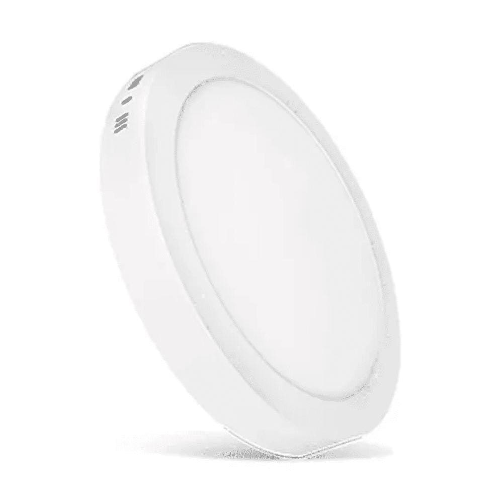 Luminária Paflon Led Sobrepor Redonda 18W 6500K Fria Elgin