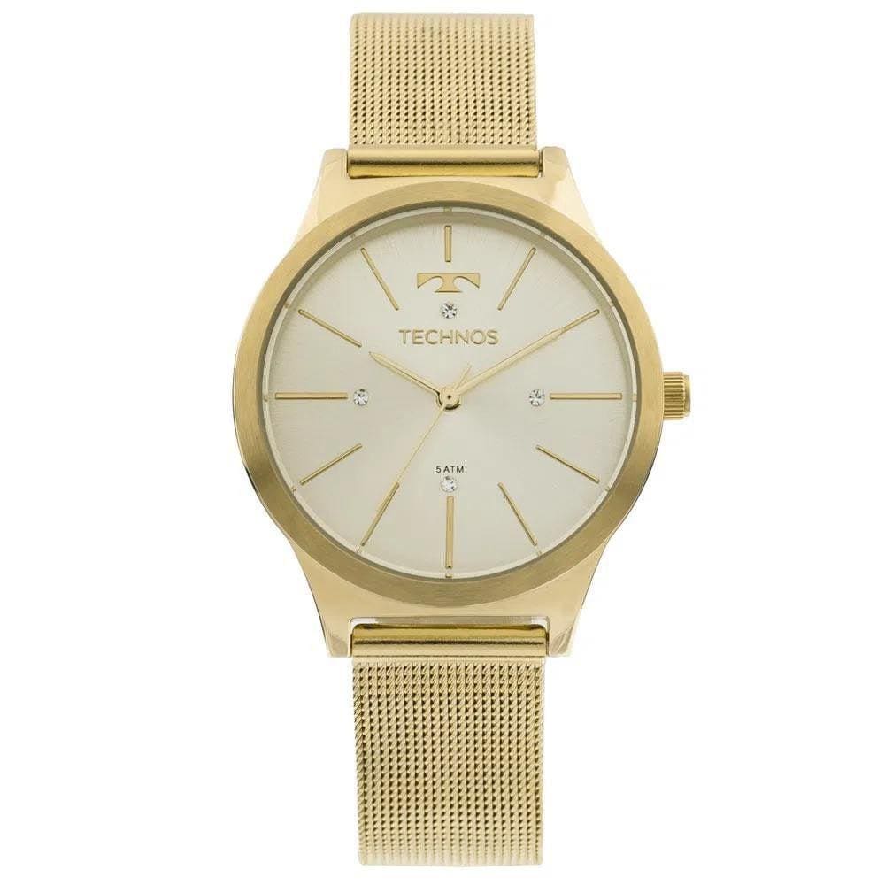 Relógio Technos Feminino Classic Dourado Analógico 2039Bd4D